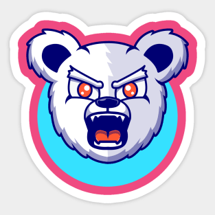 Angry Panda Sticker